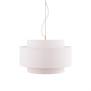 Globen Lighting Noah Hanglamp 70 Bouclé Wit