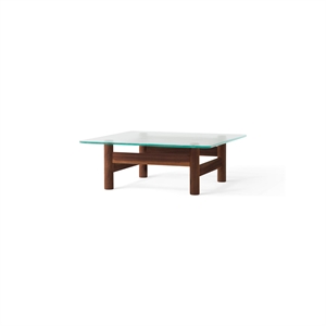 Audo Brasilia salontafel walnoot/glas