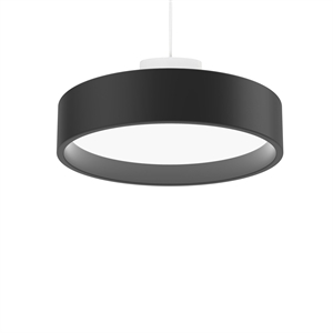 Louis Poulsen LP Circle Pendant Opal Diffuser Ø45 3000K & Dali/Switch-Dim Zwart