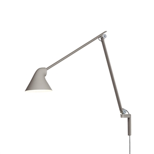 Louis Poulsen NJP Wandlamp Lange Arm 2700K Licht Aluminium/ Grijs