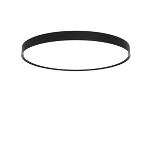 Louis Poulsen LP Slanke Plafondlamp Half-Inbouw Ø68 3000K & Dali Zwart