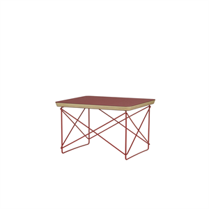 Vitra Occasional Table LTR Nachtkastje/Bijzettafel Donker Baksteen/Eames Classic Rood