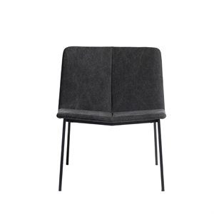 Muubs Chamfer Lounge Chair Antraciet Antraciet/ Zwart