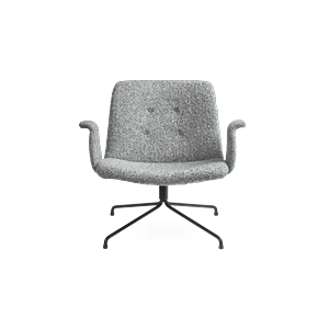 Bent Hansen Primum Fauteuil Met Armleuningen Zwart/ Fluffy 50