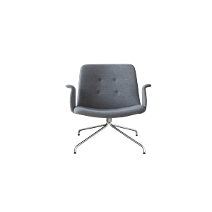 Bent Hansen Primum Fauteuil Met Armleuningen Roestvrij Staal/Hallingdal 65-116