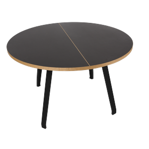 Bent Hansen Primum Eettafel Zwart Linoleum/ Zwart Beuken