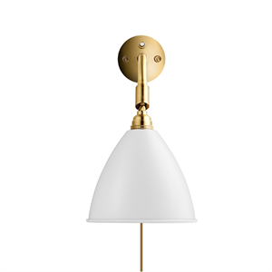 Bestlite BL7 Wall Lamp Mat White & Brass