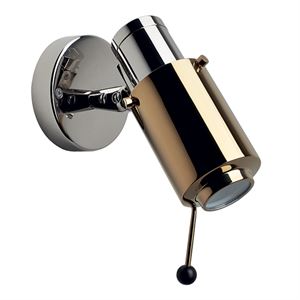 Biny 243 Wall lamp Nickel & Gold w. LED