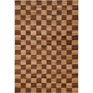 Decotique Chess Vloerkleed 180x270 Jute/Bruin