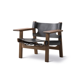 Fredericia Furniture De Spaanse Stoel Gerookt Geolied Eiken/Zwart Zadelleer