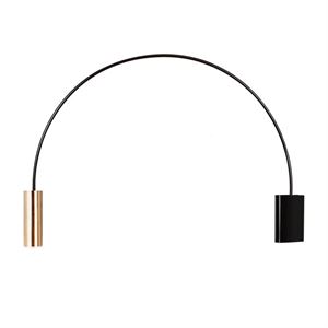 Estiluz Volta Wall lamp Black & Gold Large