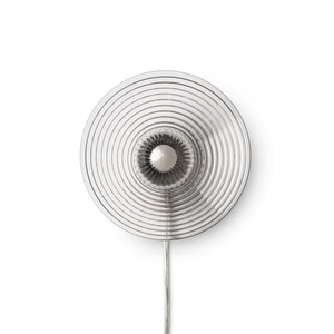 FDB Furniture U12 Slaterhage Wandlamp Ø12 transparant/opaal/ Zwart