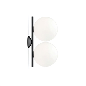 Flos IC C/W1 Double Wandlamp Zwart