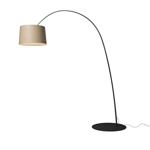 Foscarini Twiggy Vloerlamp LED Zwart & Hout
