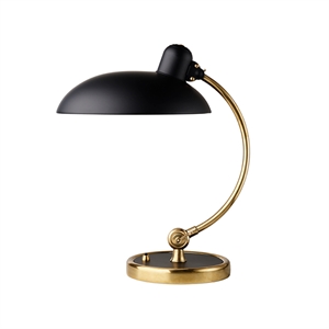 Fritz Hansen Kaiser Idell 6631 Luxe Tafellamp Mat Zwart & Messing - Speciale Editie