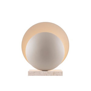 Globen Lighting Orbit Tafellamp Beige/Beige Travertijn
