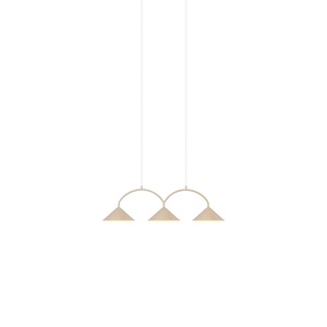 Globen Lighting Curve 3 Hanglamp Beige