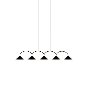 Globen Lighting Curve 5 Hanglamp Zwart
