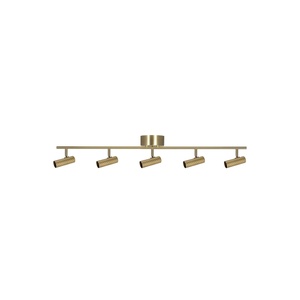 Globen Lighting Hubble 5 Lange Plafondlamp Geborsteld Messing