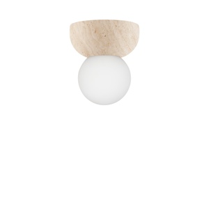 Globen Lighting Torrano 13 Wand-/Plafondlamp Beige Travertijn