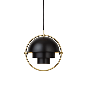 GUBI Multi-Lite Hanglamp Klein Messing en Zwart
