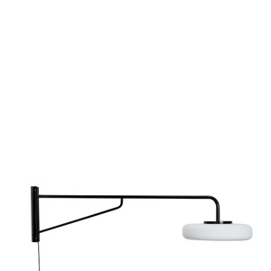 Hübsch Sway Wandlamp Zwart