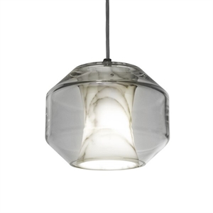 Lee Broom Chamber Light Pendulum Klein Carrara Marmer/Kristal