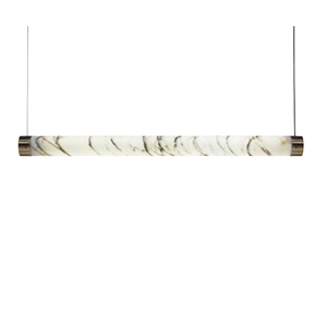 Lee Broom Tube Hanglamp Carrara-marmer/ Messing