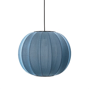 Made By Hand Knit-Wit Ronde Hanglamp Blauwe Steen Ø45