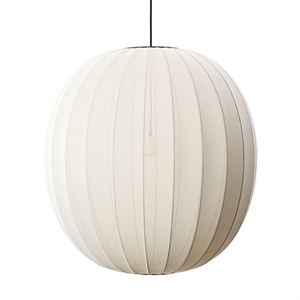 Made By Hand Knit-Witte Ronde Hanglamp Parelwit Ø75