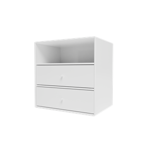 Montana Mini 1006 Boekenkast met 2 Lades Nieuw Wit