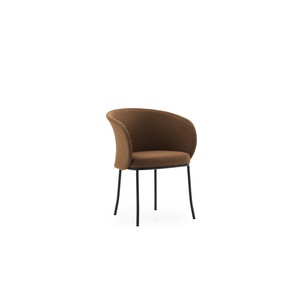 Normann Copenhagen Knit Eetkamerstoel Zwart/ Brandy