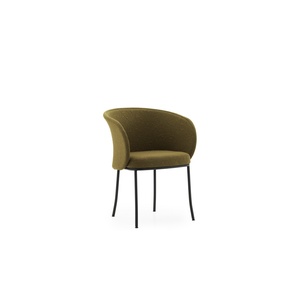 Normann Copenhagen Knit Eetkamerstoel Zwart/olijfgroen