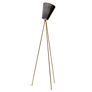 Northern Oslo Wood Vloerlamp Gouden Voet & Vrije Keuze Lampenkap