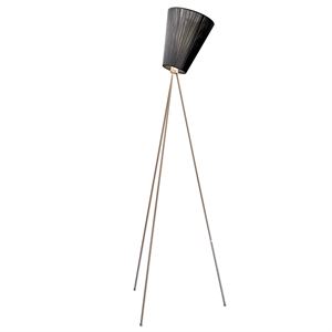 Northern Oslo Wood Vloerlamp Metalen Voet En Optionele Lampenkap