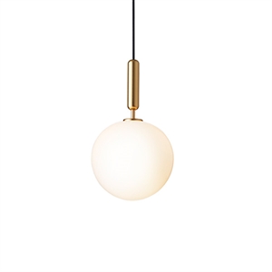 Nuura Miira 1 Hanglamp Messing & Opaal wit Groot