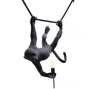 Seletti Monkey Swing Hanglamp Zwart Outdoor