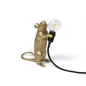 Seletti Mouse Step Staande Tafellamp Goud