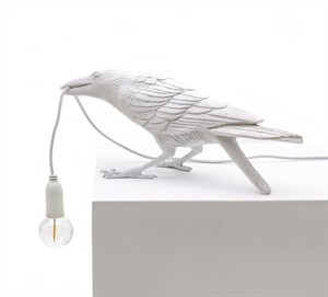 Seletti Vogel Spelen Tafellamp Wit