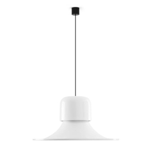 Stilnovo Campana Hanglamp glanzend grijs/ Wit