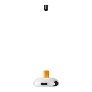Stilnovo Trepiù Hanglamp Geel/ Chroom