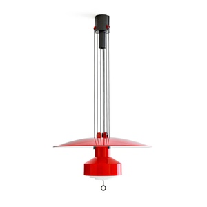 Stilnovo Saliscendi Hanglamp Rood/ Wit
