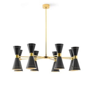 Stilnovo Megafono Hanglamp 16 goud/ Zwart/ivoor