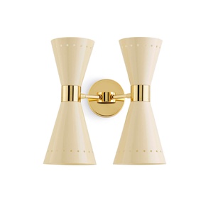 Stilnovo Megafono Wandlamp 4 Goud/Ivoor