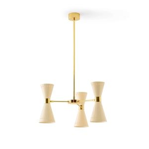 Stilnovo Megafono Hanglamp 6 Goud/Ivoor