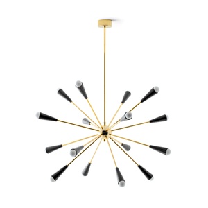 Stilnovo Spoetnik Hanglamp 16 goud/ Zwart