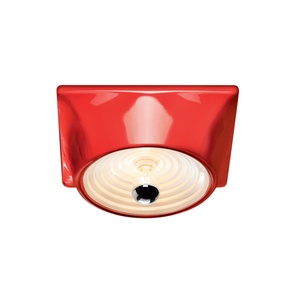 Stilnovo Goletta Wandlamp Glanzend Rood/ Wit