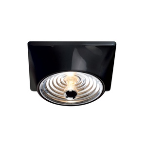 Stilnovo Goletta Wandlamp Glanzend Zwart/ Doorzichtig