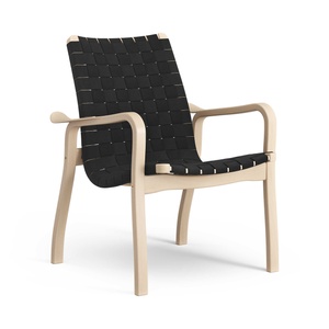 Swedese Primo Fauteuil Laag Naturel Beuken/ Zwart