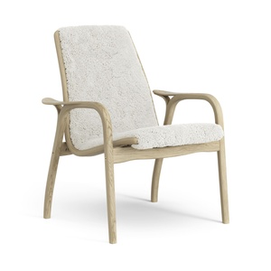Swedese Laminaat Fauteuil Eikenfineer/Gebroken Wit/ Schapenvacht